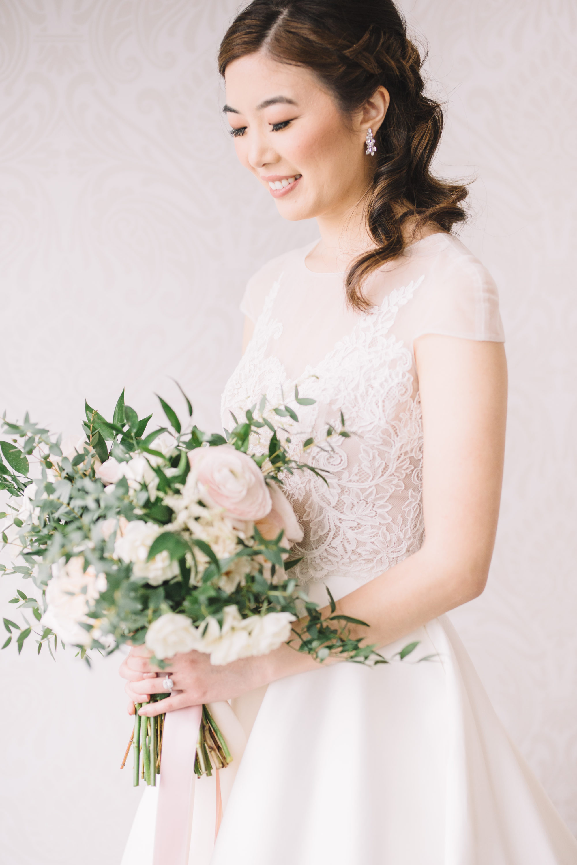 Bride Smiling - bridal portrait