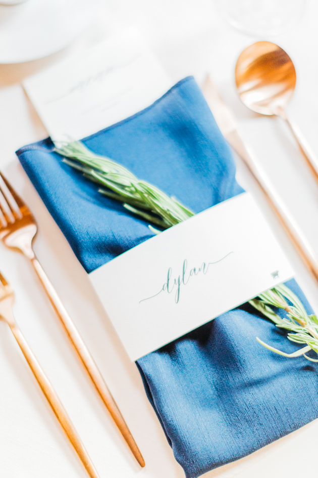 Dinner seating details at Stonewall Estates