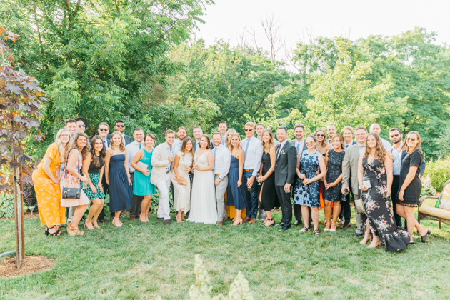 Group photo at Stonewall Estates wedding