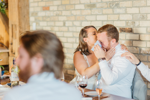 Emotional groom at Stonewall Estates
